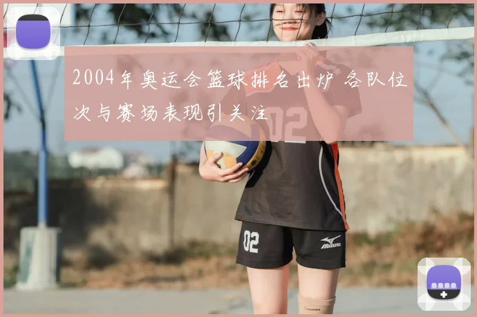 2004年奥运会篮球排名出炉 各队位次与赛场表现引关注